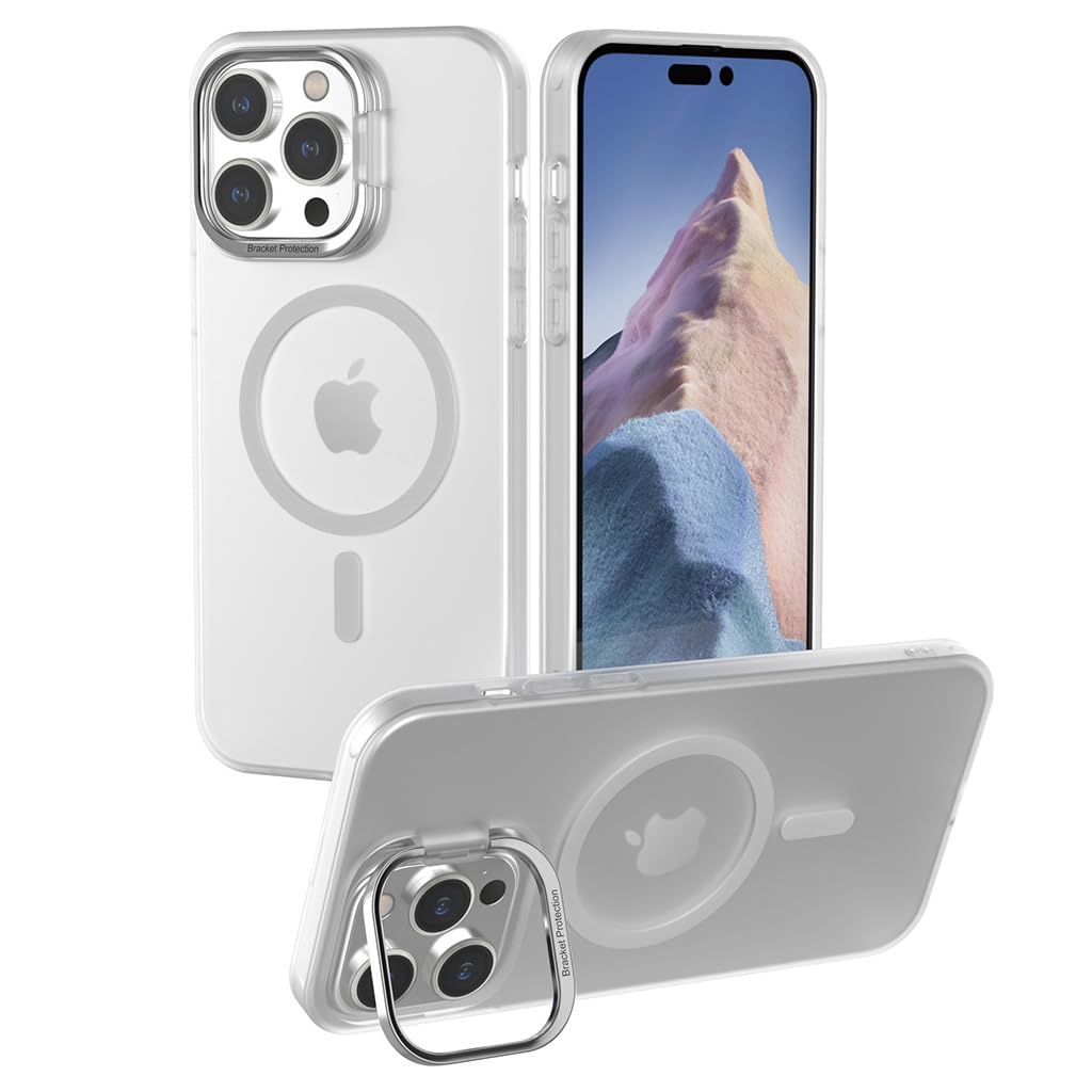 ZORBES Phone Case for iPhone 14 Pro Max, Compatible with MagSafe, Matte TPU Phone Case with 2 in 1 Camera Protective Bracket / Phone Holder Anti-scratch Protective Phone Case for iPhone 14 Pro Max ZORBES Phone Case for iPhone 14 Pro Max, Compatible with MagSafe, Matte TPU Phone Case with 2 in 1 Camera Protective Bracket / Phone Holder Anti-scratch Protective Phone Case for iPhone 14 Pro Max